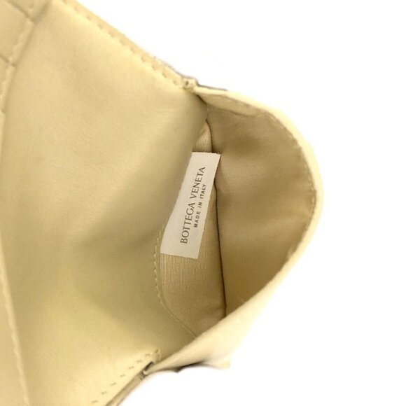 Bottega Veneta Intrecciato Cassette Lambskin Bifold Wallet Cream/2BG4597 - Picture 8 of 8